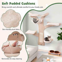 Wall-Mounted Cat Tower, Cat Wall Shelves Furniture