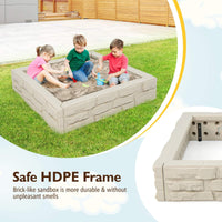 2-In-1 Sandbox with Waterproof Oxford Fabric Cover and Bottom Liner