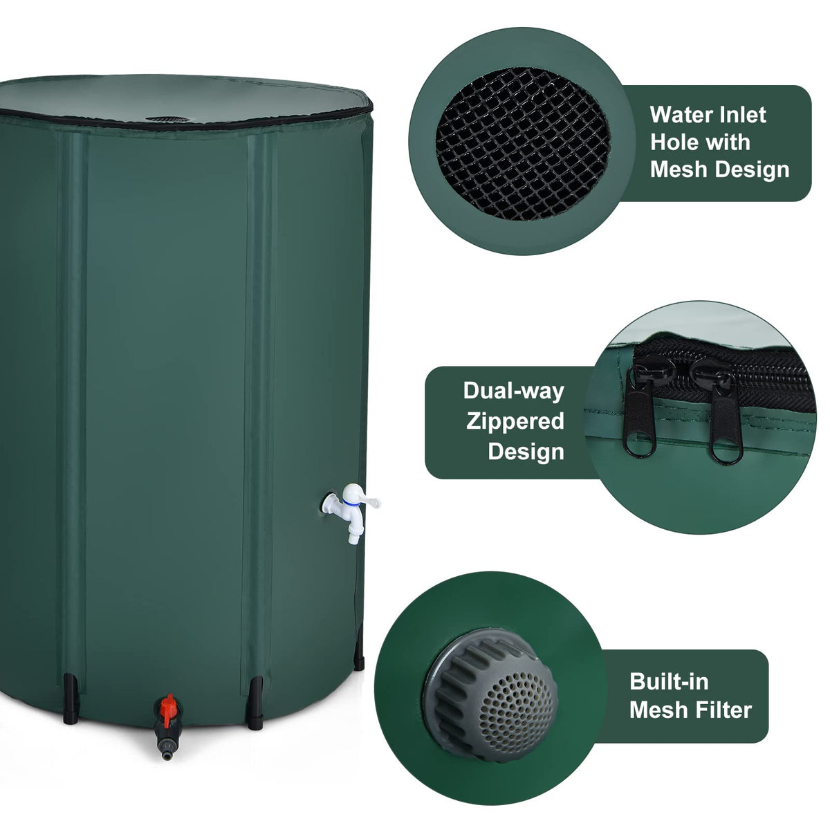100 Gallon Collapsible Rain Barrel