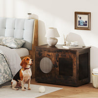 Dog Crate Furniture with Translucent Window for Small Medium Dogs