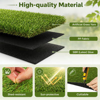 Artificial Grass Rug, 5 x 1M Synthetic Turf Roll w/20 mm Pile Height