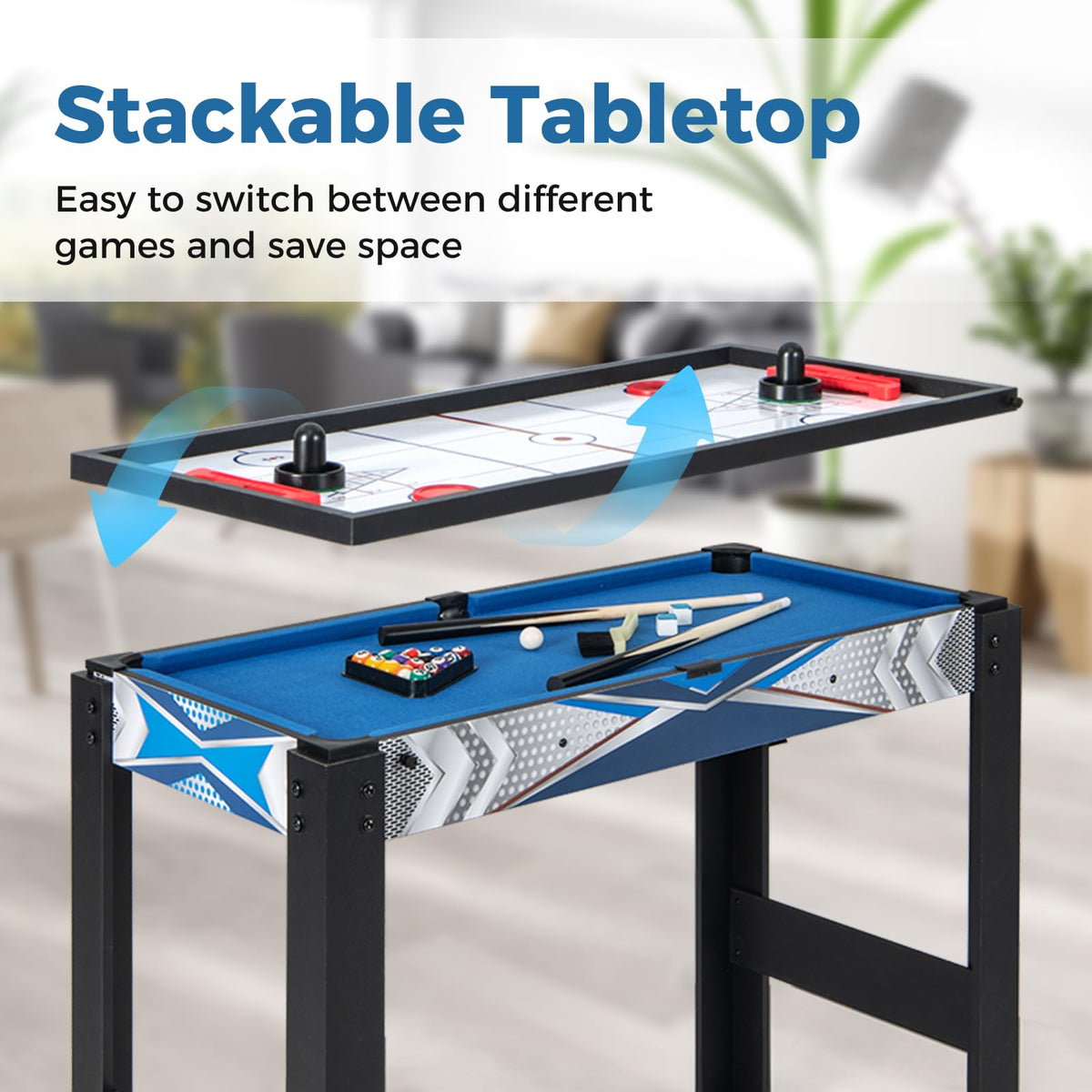 Giantex 6 in 1 Multi Game Table, Combo Game Table