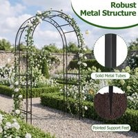Heavy Duty Garden Arch with Floral Patterns for Climbing Plants
