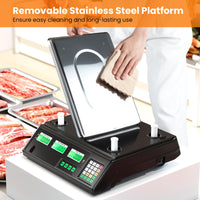 40kg Price Computing Scale with Counting Function and Stainless Steel Platform