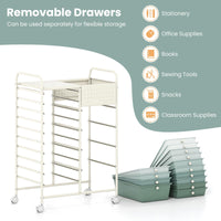 Giantex 14-Drawer Rolling Cart on Wheels