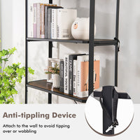 Giantex 5-Tier Bookshelf, Freestanding Shelving Unit