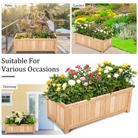 Giantex Raised Garden Bed, Wooden Planter Box