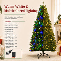 270cm Pre-Lit Artificial Christmas Tree w/ 1030 LED Lights