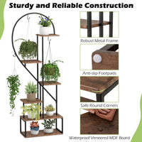 6-Tier Metal Plant Stand, Heart-Shape Ladder Plant Shelves, 2 Pack