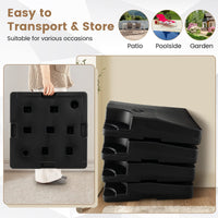 Heavy-Duty Water & Sand Filled Umbrella Stand for Pool