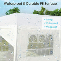Waterproof Gazebo Tent with 6 Removable Side Panels for Party
