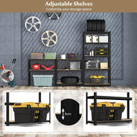 5-Tier Heavy Duty Metal Shelving Unit Adjustable Garage Storage Utility Shelves