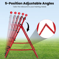 Foldable Soccer Rebounder Net with Adjustable Bounce Back