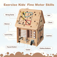Multi-purpose Busy House with Sensory Games for Boys & Girls Ages 3 + Years Old