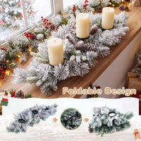 72 cm Foldable Christmas Centerpiece 3 Candle Holder