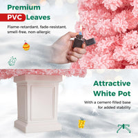 120 cm Pre-lit Potted Artificial Christmas Tree w/ 100 Warm White LED Lights