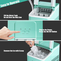 Countertop Ice Maker, Bullet Ice Cubes Ready in 8 Mins