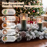 72 cm Foldable Christmas Centerpiece 3 Candle Holder