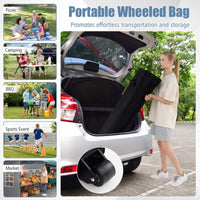 10 x 10 FT Pop up Canopy Tent with Sidewalls and Awning with Sandbags