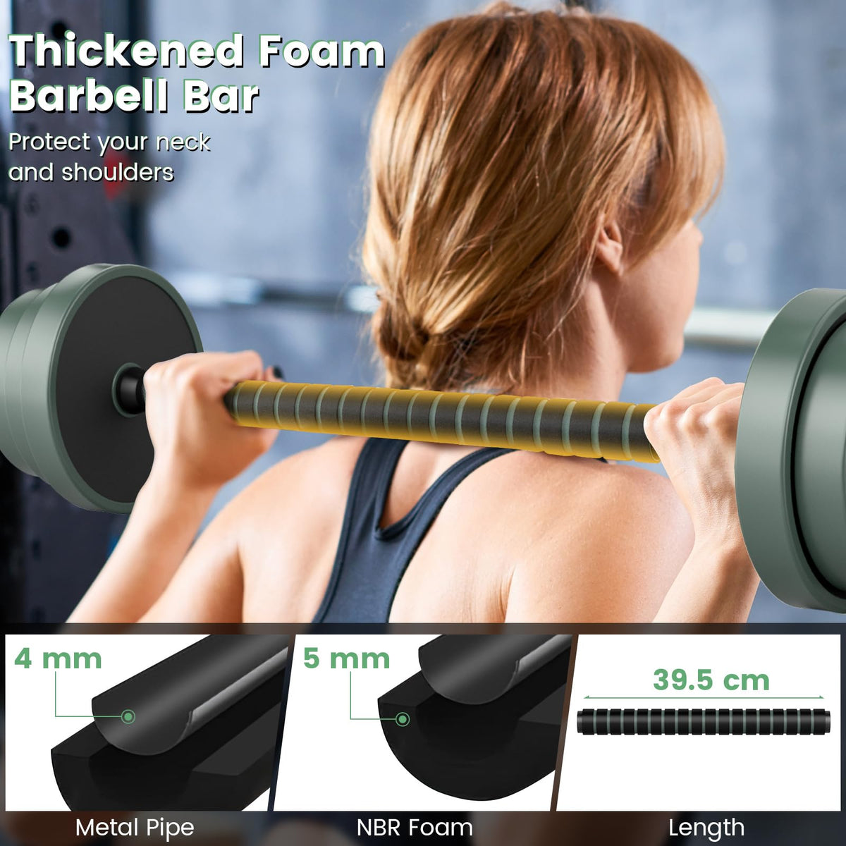 20 kg Adjustable Weight Dumbbell Set with 4 Modes for Home Gym Fitness Exercise