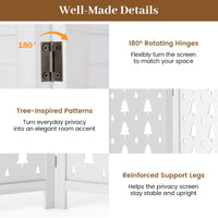 170cm Tall Wood Room Divider with 4/6 Panel