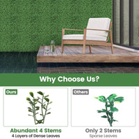 12 Pieces 50 x 50 cm Artificial Grass Wall Panels