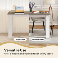 Giantex 120 CM Dining Table for 4-6, Wooden Rectangular Table