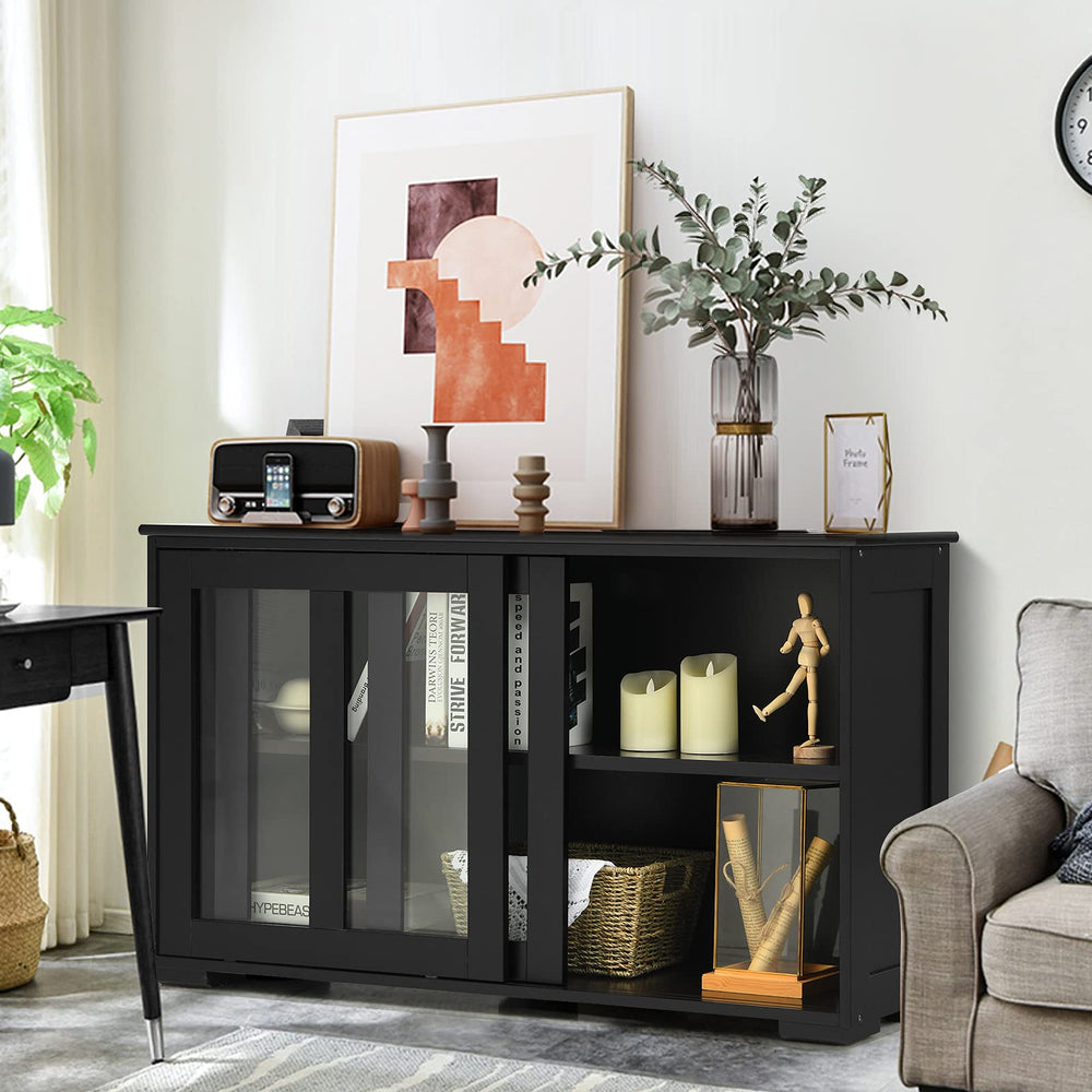 Giantex Kitchen Storage Sideboard, Buffet Storage Cabinet w/Adjustable ...