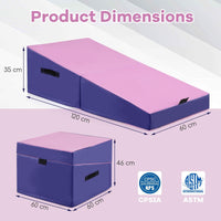 Gymnastics Tumbling Mat with EPE Foam and Non-slip PVC Leather