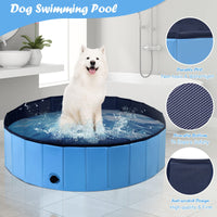 Multifunctional Dog Swimming Pool w/Thickened Non-Slip Bottom, Non-Toxic PVC