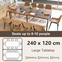 240 x 120cm Large Meeting Table Seats up to 10 People