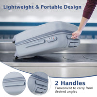 Hard-Side Luggage with Spinner Wheels, 20" Carry-on Luggage with TSA Lock