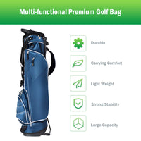 Giantex Lightweight Golf Stand Bag, Organized Golf Club Bag, Easy Carry