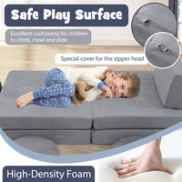 6 Pieces Modular Kids Play Couch for Playroom Nursery
