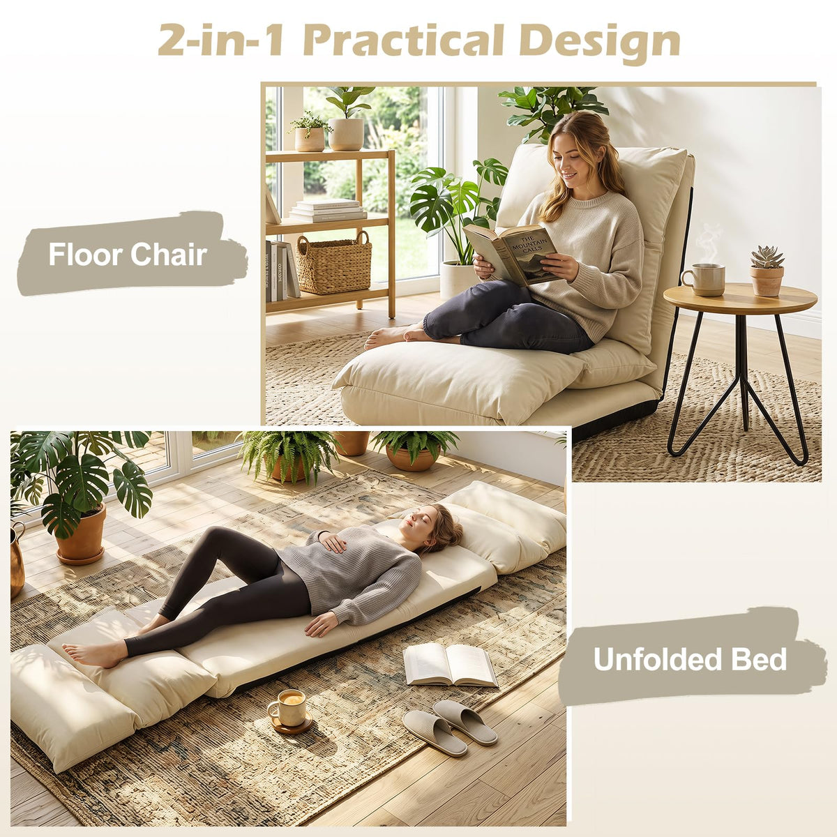 Giantex 14-Level Adjustable Floor Chair for Adults