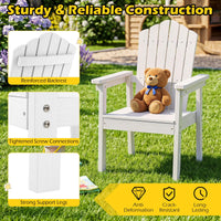 Lawn Adirondack Chairs with High Backrest and Wide Armrests