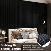 60.5 x 21.5cm 24-Pack PVC Slat Wall Panels for Interior Wall Decoration