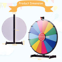 24” Table Prize Wheel with 14 Slots & Dry Erase Markers & Eraser