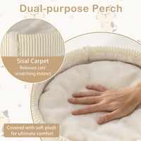 4-Story Cat House for Multiple Cats 112 cm Elevated Cat Cave Bed