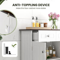 Giantex Bathroom Floor Cabinet, Freestanding Storage Organizer with 2 Drawers