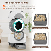 Self-Cleaning Cat Litter Box with Safety Sensors and App Contro