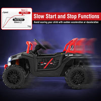 12V Kids Ride on Car with Parental Remote and 3 Speeds