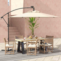 3M Solar LED Offset Cantilever Umbrella with Easy Tilt Adjustment