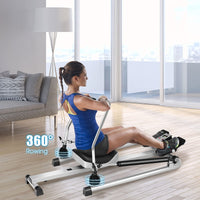 Total Motion Rowing Machine Rower with LCD Monitor