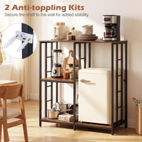 Kitchen Baker's Rack Mini Fridge Stand Table with 4 Shelves for Oven