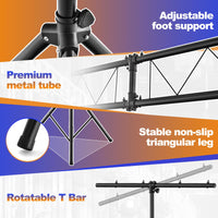 Giantex 4m Lighting Truss System, Heavy Duty Metal Lighting Stand with Adjustable Height