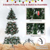 1.85M/2.15M Pre-Lit Christmas Tree with Pine Needle