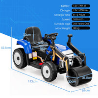 Ride on Car, 12V Road Roller with Remote Control