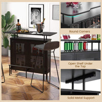 Giantex 4-Tier Home Bar Unit, Home Bar Cabinet