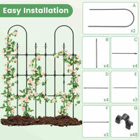 Decorative Garden Fence for Vegetable Flower Cucumber Tomato